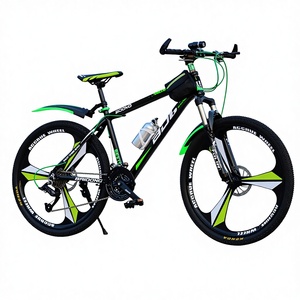 Ultra Lightweight 24 26-Inch Road Bike Men's Women's Mountain Bike 21 Speed Gears Wide Tire Blue <b>Large</b> Wheel Load 2 Battle - Product Image 3