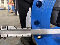 Vanne à vanne en fonte ductile PN10/16 DN300 DN400 DN500 DN600 vanne à vanne en cale avec contrôle de type T