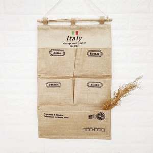 Bolsa de Almacenamiento Colgante para Puerta de Armario, de Tela de Algodón y Yute, con 8, 7 y 5 Bolsillos para Organización de Herramientas - Product Image 6