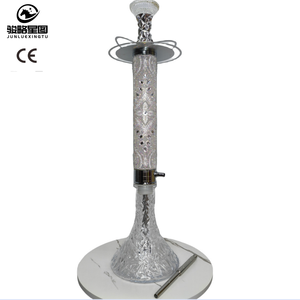 บารากุแบบอาหรับขนาด 74 ซม. ประดับเพชรเต็มตัว บารากุอลูมิเนียมอัลลอยด์คุณภาพสูง ผลิตด้วยมือ ประดับคริสตัล นาร์กีลา ท่อสูบบารากุระดับไฮเอนด์ สำหรับผู้ค้าบารากุชั้นนำ - Product Image 1