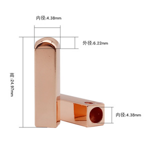 ขายส่งอุปกรณ์ตกแต่งรองเท้าโลหะสีโรสโกลด์ยี่ห้อ YH แบบ DIY ทำมือ พร้อมสกรูข้างและหัวเข็มขัด จากกวางตุ้ง - Product Image 6