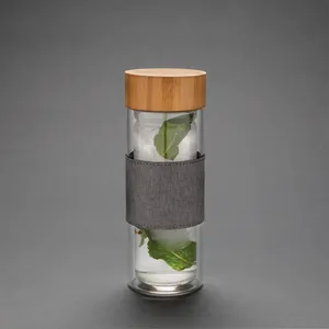 Bottiglia termica in vetro antiurto, merchandising sostenibile - Product Image 4