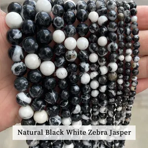 Hochwertige 4-12mm Natur flammens tein perlen Natürlicher Yooperlit stein Runde lose Perlen für die Herstellung von Halsketten armbändern