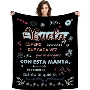 Couverture en flanelle motif chat de dessin animé mignon, couverture de sieste douillette et super douce pour l'hiver, impression personnalisée, vente en gros - Product Image 1