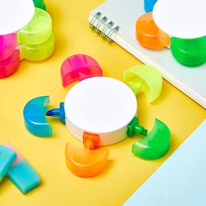 Surligneurs promotionnels personnalisés avec logo imprimé, surligneurs circulaires pour l'école, surligneurs ronds, crayons surligneurs - Product Image 2