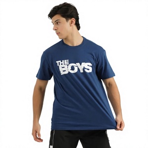 เสื้อยืดพิมพ์ลายกราฟิกผู้ชายแบบใหม่ คอตตอนเจอร์ซีย์ คอกลม แขนสั้น รับทำตามแบบ OEM ขายส่ง ผลิตเสื้อผ้า - Product Image 2