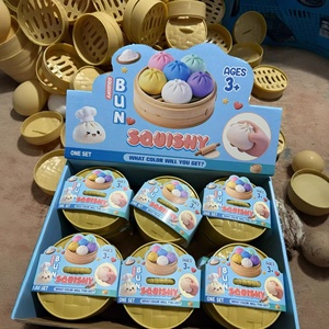 Squishy Giganti Glitterati a Forma di Ravioli Arcobaleno, Scatola Misteriosa Taba Squishies, Giocattoli Antistress - Product Image 4