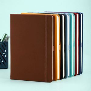 Libreta de Cuero con Logotipo Grabado, A4/A5/A6, Páginas Punteadas, Cierre Elástico, para Regalo Promocional o Empresarial - Product Image 4