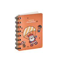 Haute couleur dessin animé noël cahier personnalisé Mini Portable étudiant Journal spirale reliure cadeau étudiants papier épaissi poche