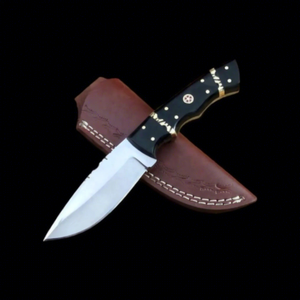 Nouveau Couteau Pliant en Acier Damas de Qualité Supérieure Personnalisable, Manche en Bois, 10 Pouces, Qualité Industrielle, pour Chasse et Camping, Lame Drop Point - Product Image 1