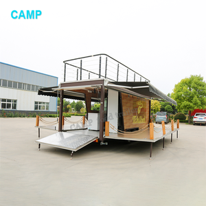 CAMPTRL Remorque de restauration mobile en acier inoxydable, cuisine mobile, remorque de concession, chariot de nourriture pour glaces et hot-dogs - Product Image 3