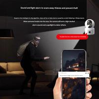 Caméra haute définition à double enregistrement, moniteur à distance pour téléphone portable, caméra panoramique à 360 degrés, vision nocturne intelligente sans fil