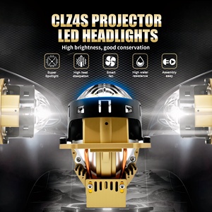 Faros Delanteros con Lente de Proyector LED BI de Alta Potencia Chenlang de 130 W, Fácil Instalación, Láser de 3.0 Pulgadas con Dos Tubos de Cobre, Ojos de Ángel LED - Product Image 2