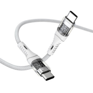 สาย USB-C <span class=keywords><strong>ไป</strong></span>ยัง USB-C 60วัตต์3A สายไนลอนถักชนิด C ขนาด20โวลต์ชาร์จเร็ว480Mbps สำหรับ Macbook iPad <span class=keywords><strong>iPhone</strong></span> 15 Pro - Product Image 1