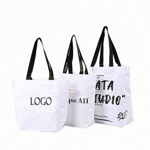 Sac tissé à la main en PP laminé imperméable, impression couleur personnalisée de haute qualité, sac de shopping tissé à la main pour cadeaux - Product Image 5