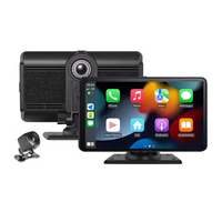 4K DVR 7 pouces Portable sans fil Carplay écran pour voiture multimédia Radio lecteur Audio stéréo avec commande vocale Dash Cam