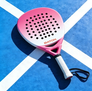 Raquette de padel durable personnalisée en usine, entièrement en carbone, populaire en Europe - Product Image 5