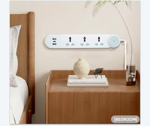Nuevo en 2025: Cable de Extensión WISH con 3 Tomas de Corriente, 10A, 2000W, Regleta de Alimentación Universal con 2 Puertos USB y 1 Puerto USB C - Product Image 5