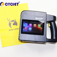 Impresora de Inyección de Tinta Portátil S88-4L TIJ de Formato Ancho de 50 mm, Impresora de Inyección de Tinta Multicolor para Bolsas de Papel y Cartón
