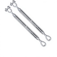 Tendeur à câble en acier poli à mâchoire et œillet pour applications de levage industrielles