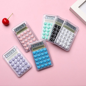 Hàn Quốc Thời Trang 8 Bit Máy Tính Để Bàn Nhỏ Máy Tính Kẹo Màu <span class=keywords><strong>Silicone</strong></span> Bàn Phím Cơ Thể Trong Suốt Túi Xách Tay Máy Tính Với Logo - Product Image 1