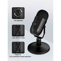 Nouveau microphone à condensateur professionnel USB Plug and Play pour conférence et bureau avec fonction de sourdine