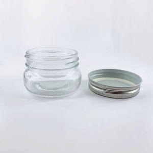 150ml 5オンス広口フラット形状可愛いフルーツジャム蜂蜜ベビーフードチーズケーキキャビア鳥の巣ガラス瓶ふた付き - Product Image 5