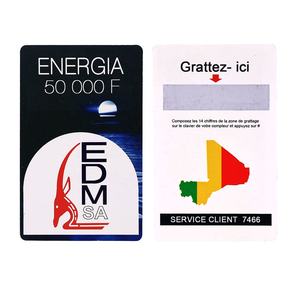 Carte de <span class=keywords><strong>recharge</strong></span> Scratch d'appel prépayée pour téléphones portables Tailles personnalisées Impression numérique - Product Image 3