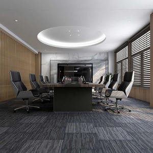 Alfombra Modular Moderna y Ecológica, Removible, con Diseño de Rompecabezas, Cuadrada, de Polipropileno, con Base Autoadhesiva de PVC - Product Image 4