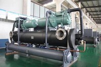 Refroidisseur à vis à inverter pour un contrôle précis de la température, refroidisseur à glycol à double vis pour l'industrie agroalimentaire