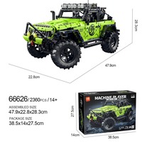 Véhicule tout-terrain KAVO 66626 1:8 en blocs de construction, 2360 pièces, modèle de voiture SUV Rubicon MOC, jouet en briques, sortie d'usine