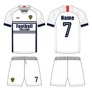 Erhabene Fußball uniformen Team Club Training Sport uniformen Kunden spezifische Fußball-Sets Shirts Team Fußball uniformen - Product Image 6