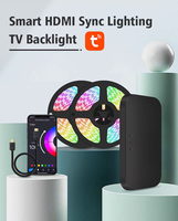 Kit de Iluminación Ambiental LED para TV 4K 120Hz 2.1, con Control por WiFi y Aplicación, para PC, Epistar DreamColor, Música, Juegos y Cine en Casa