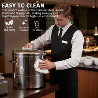 Chauffe-Plat Électrique en Acier Inoxydable pour Buffet, Présentoir Chauffant pour Aliments, Idéal pour Restaurants et Hôtels