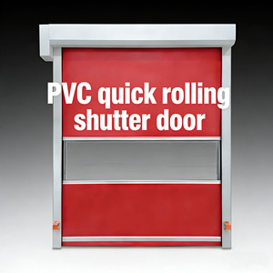 Porte à enroulement rapide en <span class=keywords><strong>PVC</strong></span> <span class=keywords><strong>avec</strong></span> isolation thermique - Rideau à bande rapide pour entrepôt, usine, supermarché et sous-sol - Product Image 1
