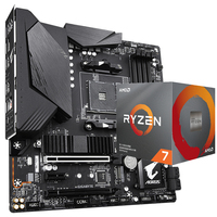 Combo en Oferta de Placa Base GIGABYTE B550M AORUS PRO Usada para PC de Gaming con CPU AMD AM4 Ryzen R5 7 9 3600 3600X 3700X