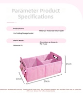 Organisateur de coffre de voiture pliable, boîte de rangement multi-compartiments pliable pour SUV et berline