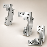 Support de montage en L usiné sur mesure par CNC, en aluminium et acier inoxydable, pièces de fraisage de précision ±0,02 mm, fabrication OEM selon dessin