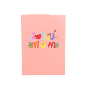 Ngày của mẹ thiệp chúc mừng Sáng tạo quà tặng sinh nhật tình yêu bạn Mẹ màu in 3D Pop Up thẻ - Product Image 5
