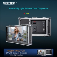 Moniteur de diffusion professionnel SEETEC 4K280-9HSD-CO 27 pouces 4K Ultra HD, 4x Multi-Vue, OEM pour studio TV et camion de production