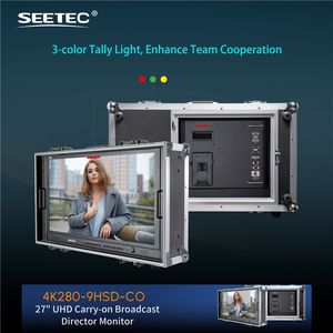 Moniteur de diffusion professionnel SEETEC 4K280-9HSD-CO 27 pouces 4K Ultra HD, 4x Multi-Vue, OEM pour studio <span class=keywords><strong>TV</strong></span> et camion de production - Product Image 3