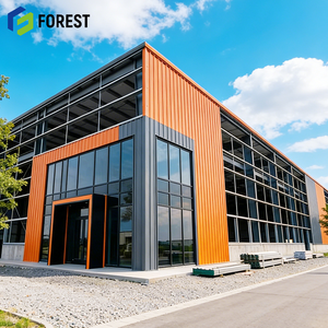 Atelier en structure métallique préfabriquée pour complexe commercial, entrepôt, centre commercial, économique, haute capacité, approuvé ISO9001 - Product Image 1