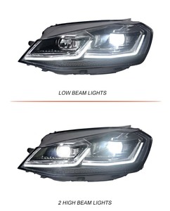 2013 2017 G7 MK7 faro <span class=keywords><strong>LED</strong></span> DRL gruppo obiettivo nuovo Bi-Xenon HID con lampadina <span class=keywords><strong>H7</strong></span> 6000k faro auto - Product Image 4