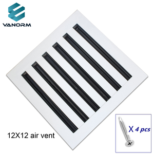 <span class=keywords><strong>12x12</strong></span> hiện đại AC Vent bìa trang trí Trắng nhôm Air Vent yếu tố làm nóng tiêu chuẩn tuyến tính khe khuếch tán đăng ký lưới - Product Image 2