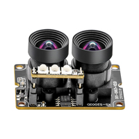 Módulo de Cámara USB Binocular Estéreo Hampo Modelo 0663 1080P 30fps, Sincronización de Doble Lente, Reconocimiento Facial Biométrico Retina