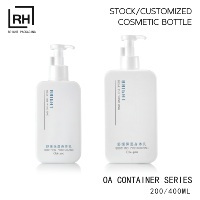 Bouteille carrée en plastique de qualité supérieure avec logo personnalisé pour les soins de la peau et du corps, lotion, shampoing, huile capillaire, huile nettoyante, 200 ml, 400 ml, pour hommes