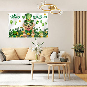 St. Patrick's <span class=keywords><strong>Creek</strong></span> 3X5 FT Poliéster 2 botones Doble rociador Hebilla de latón Impresión digital para exhibición Seguro automotriz - Product Image 4