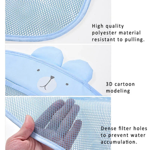 Wholesale Cartoon Animal Mesh Bag Toy <b>Storage</b> Organizer With Suction Cups for Children <b>Bath</b> Toys Quick Dry Bathroom Basket - Product Image 3