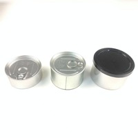 Boîtes en fer blanc en stock, boîtes en fer blanc faciles à ouvrir, pot de rangement pour café, fleurs séchées