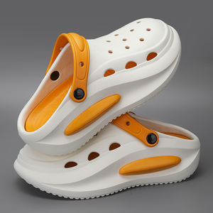 Chaussons d'extérieur pour hommes, respirants, en EVA, sabots souples et confortables, logo, légers, plats, chaussures de jardin, tendances de la mode hiver-été - Product Image 5